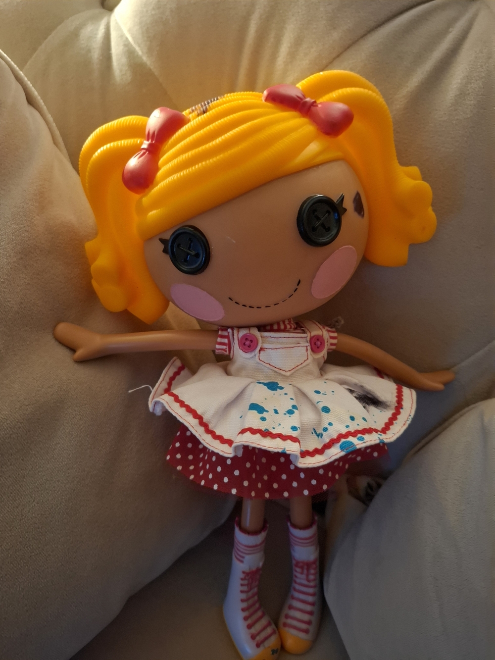 -Inspired Yellow-Haired Doll for Kids - Picture 2 of 2